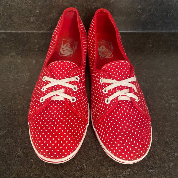 Vans Leah Polka Dot Skate Shoes - Size 10 - Picture 8 of 9